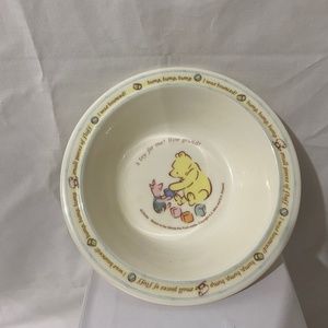 Vintage Classic Winnie the Pooh Piglet Melamine Bowl Disney Trudeau